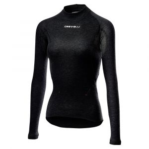 Castelli Women's Flanders 2 Warm Long Sleeve - Maillot de corps de cyclisme taille L, noir