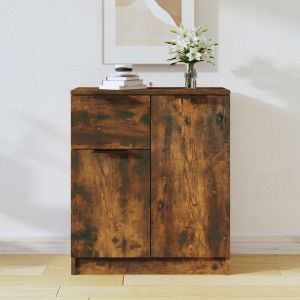 VidaXL Buffet Chêne fumé 60x30x70 cm Bois d'ingénierie Chêne fumé