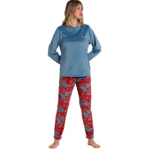 Pyjama chaud manches longues en velours femme Admas Luxury