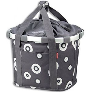 Klickfix Velobil Panier de vélo 35 x 28 x 5 cm Multicolore - Bubble Anthracite