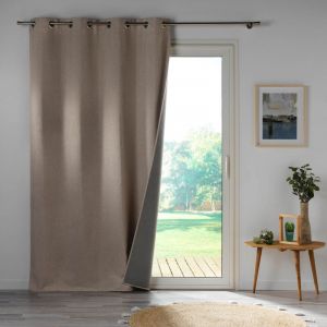 Rideau occultant 140 x 260 cm Crépuscule Beige CDAFFAIRES