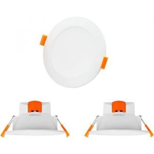 Lampes Encastrable Plafonnier a led Plafond Encastrable Dimmable 10W Blanc Chaud Froid 3000K 4000K 5000K Ajustable 220V-240V Diamètre Trou 90-105MM