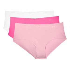 Under Armour PS Boxer Femme, rose/gris S Boxer & Shortys course à pied