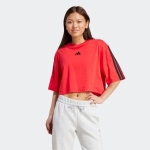 Adidas T-shirt de fitness femme, rouge