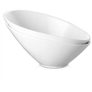 DOWAN Bols à salade inclinés de 770 ml, 2 paquets - Bols de service inclinés de 24,1 cm