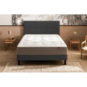 Epeda Ensemble Beau Séjour + Sommier Confort Medium 180x200 - Double Sommier