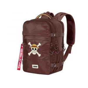 Karacter Mania Sac à dos Mercury Cabin Voyage Avion - One Piece Skull - Brun- 40x20x25 cm