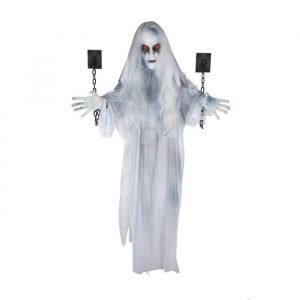 Ptit Clown Fant&ocirc;me enchaine anim&eacute;, sonore et lumineux &agrave; suspendre 130cm