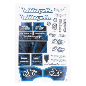 Hobby Tech Planche d’autocollants Jaune NXT EVO RR Bleu