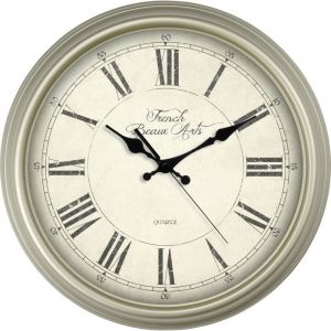 EuroTime Horloge murale 89891-12 &agrave; quartz 31 cm ivoire