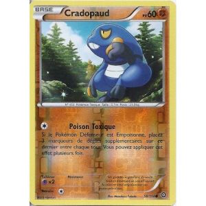 Asmodée Cradopaud - Carte Pokemon 58/114 Xy11 Offensive vapeur Holo reverse
