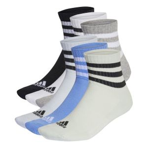 Adidas 3 Stripes Chausettes basses, Medium Grey Heather/White/Black, XXL