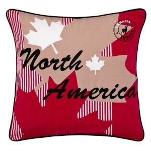 Taie d'oreiller en coton CANADA - rouge