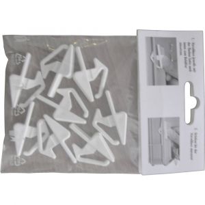 Alutec Fermetures coulissantes pour récipients en plastique 05310 blanc 8 pc(s)