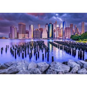 Cloudy Sky Over Manhattan, New York