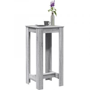 VidaXL Table de bar sonoma gris 51x50x103,5 cm bois d'ing&eacute;nierie, table de pub, table haute, table de tabouret de bar, table de bar de cuisine