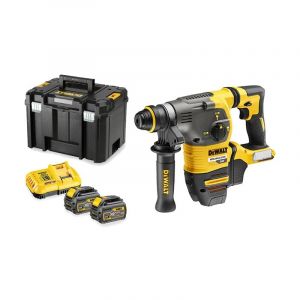 Dewalt Perforateur-burineur sans-fil sds+ 54 v + 2 batteries 6Ah + chargeur + coffret tstak DCH333T2