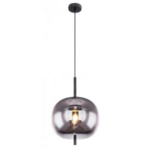 Globo Suspension BLACKY Noir, 1 lumière - Vintage - Intérieur - BLACKY - Délai de livraison moyen: 6 à 10 jours ouvrés. Port gratuit France métropolitaine et Belgique dès 100 €.