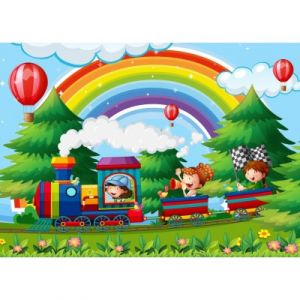 Bluebird Puzzle Train en Folie