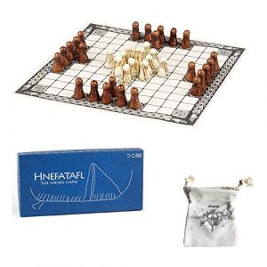 Nms Hnefatafl - Le Jeu Viking - Inclut Une Pochette-Pochon En Coton De Conception Unique Pour Jouer Avec Des Pions. 5855