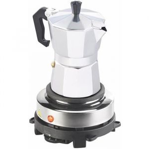Cucina Dimodena : Cafetière italienne 150 ml avec plaque de cuisson mobile