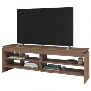 Meuble TV 65 Pouces Châtaignier 5 Niches 153 cm L 153 H 49 P 35 cm - L 153 x l 35 x H 49 cm