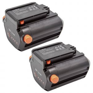 Vhbw 2x Batterie remplacement pour Gardena BLi-18, 9839-20, 9840-20 pour tondeuse cisaille (2000mAh, 18V, Li-ion)