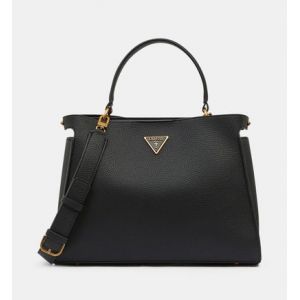 Image de Guess Sac à main Downtown uni avec longue anse amovible Noir