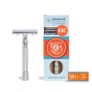 DOVO Solingen - MERKUR Rasierhobel glanzverchromt 33C Rasur 1 ct Herren (33.99 € / 1 ct)