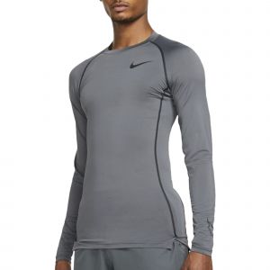 Nike Maillot manches longues pro dri fit gris l