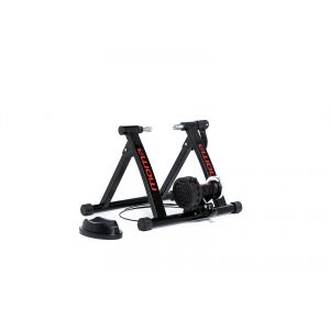 Moma bikes home trainer 6 niveaux resistance 500w compact et pliable roue de 26 a 29