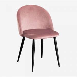 Lot 2 Chaises en Velours Kana SKLUM Noir BLUSH