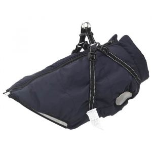 VidaXL Manteau pour chien Bleu marine 5XL Fleece et Polyester