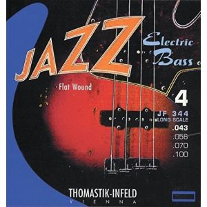 Thomastik Cordes Infeld pour guitares électriques Jazz Bass Serie Nickel Flat Wound Roundcore .033