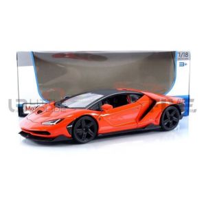 Maisto Voiture Miniature de Collection 1-18 - LAMBORGHINI Centenario - 2016 - Orange / Black - 31386OR