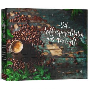 BOXILAND Calendrier de l’Avent Café [CAFÉ BIO & FAIRTRADE] – Calendrier de l’Avent 2025 – Calendrier de l’Avent Grains de Café 2025 grains entiers