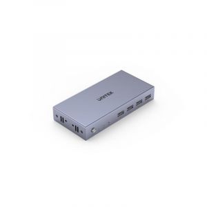 Unitek HDMI KVM Switch 2 entrées et 1 sortie - Partage 1 Moniteur HDMI et 2 Ports USB dans 2 Appareils - Prend en Charge la Résolution Jusqu'à 4K@60Hz et HDCP 2.2 -Transmission de Signal EDID - Argent