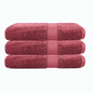 Blanc Avenue - Lot de 3 serviettes éponge 50x90 cm 500 gr/m2 100% coton