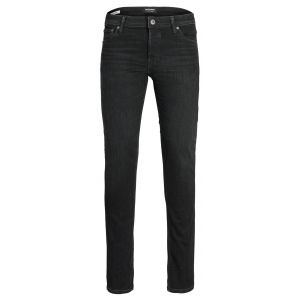 Jack & Jones Jean slim en coton m&eacute;lang&eacute; stretch gris anthracite