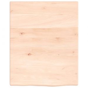 VidaXL Comptoir de salle de bain 40x50x2 cm bois massif non traité