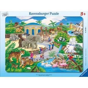 Ravensburger Puzzle cadre Animaux du zoo 45 pièces