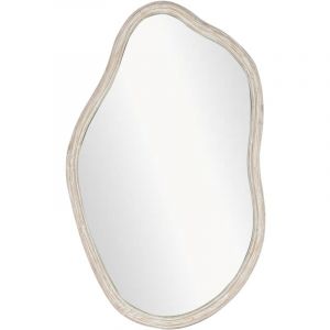 Signes Grimalt Miroir Vintage Asymétrique en Bois Rustique - 95x58x4cm