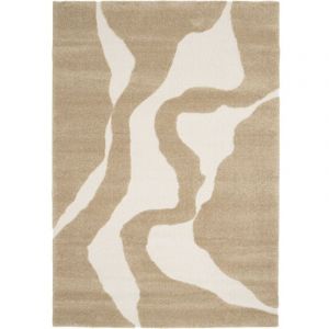 Bobochic Tapis poils courts colas motif abstrait 120x170 Marron