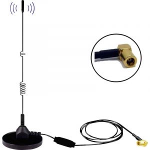 Albrecht MAG31 dab+ Magnetfußantenne + Verstärker Band iii, 3m Kabel + SMB-Stecker Antenne dab+ avec pied aimanté avec