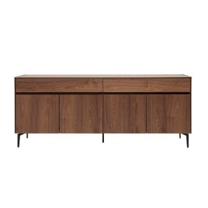 Image de Miliboo Buffet design placage noyer L180 cm BLISS