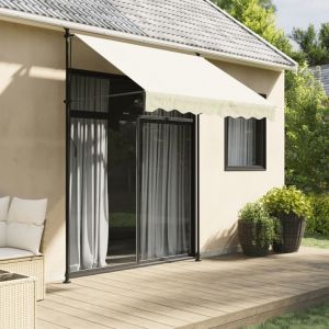 VidaXL Auvent Rétractable Crème 200x150 M Tissu Et Acier
