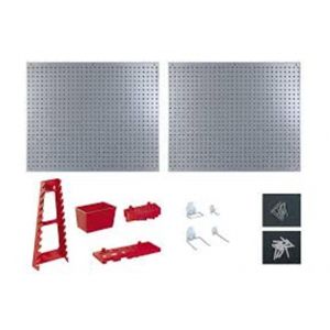 Ribitech Panneau mural métallique 558 x 458 mm + accessoires - PRPMRKIT34