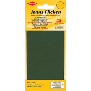 KLEIBER Patch thermocollant pour jeans, 170 x 150 mm, olive