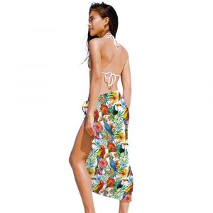 FIESTAS GUIRCA | Paréo Exotic (150x100 cm) - Foulard Textile pour Fêtes d'Été et de Graduation - Accessoire Idéal pour Célébrations Hawaïennes et Autres Occasions - Femme Adulte - Multicolore