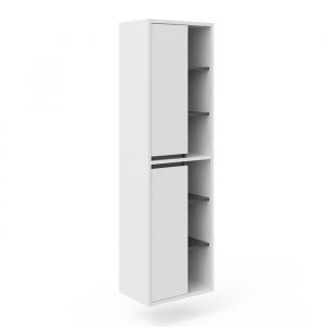 Vicco - Meuble de rangement de salle de bain Viola, Blanc, 50 x 170 cm